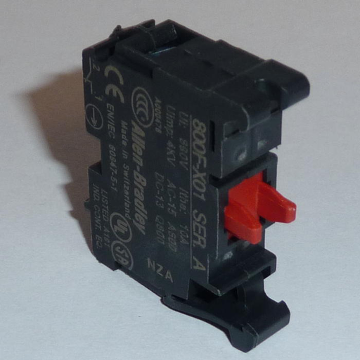 Incandescent Module, Plastic Latch Mount, 120V AC, 0 N.O. Contact(s), 1 N.C. Contact(s), Standard