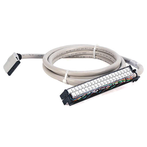 Pre-wired cable for 1771 Individually Isolated I/O Modules, 40 conductors, #22 AWG, w/1771-WN connector & IFM 40-pin connector, length 2.5 meter (8.2 feet)