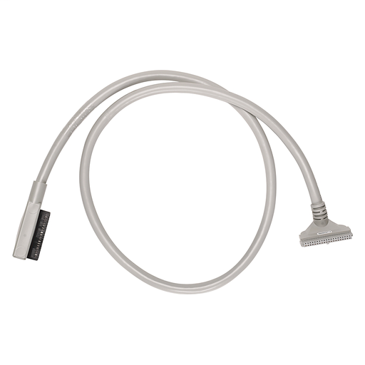 Pre-wired cable for 1746 32-pt DC I/O Modules, 40 conductors, #22 AWG, w/1746-N3 connector & IFM 40-pin connector, length 0.5 meter (1.64 feet)