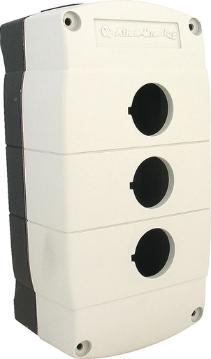 Available from RCC, 800F 1-Hole Enclosure E-Stop Station, Plastic, Metric, DC Micro, 4 Pins, Twist-to-Release 40mm, Non-Illuminated/EMO/Guard, 1 N.C.