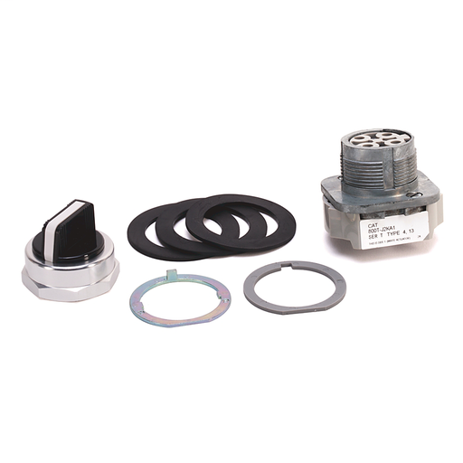 800T 3 Position, Knob/Wing Lever,, White, Std. Knob Maint., Cam and Contact Blocks, 3 Position