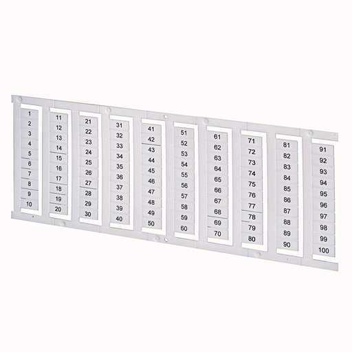 1492 Terminal Block Accessories Snap-In Individual Marker Card, 6 mm x 5 mm, No Text