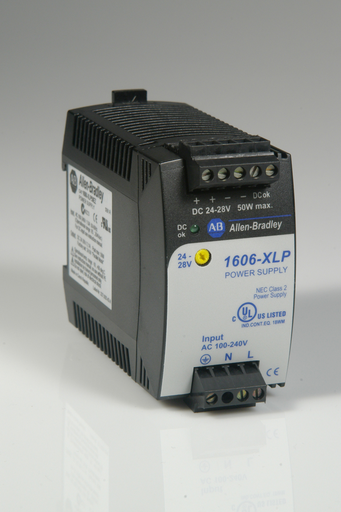 1606-XLP50EZ: Compact Power Supply, 24-28V DC, 50 W, 120/240V AC / 85-375V DC Input Voltage
