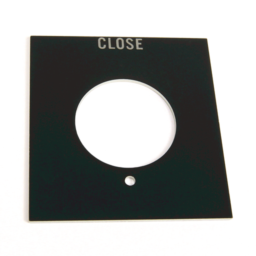 800H 7 & 9 Accessories, 800H 7 & 9 Legend Plates, Vertical, No Color Code, Standard, JOG / STOP
