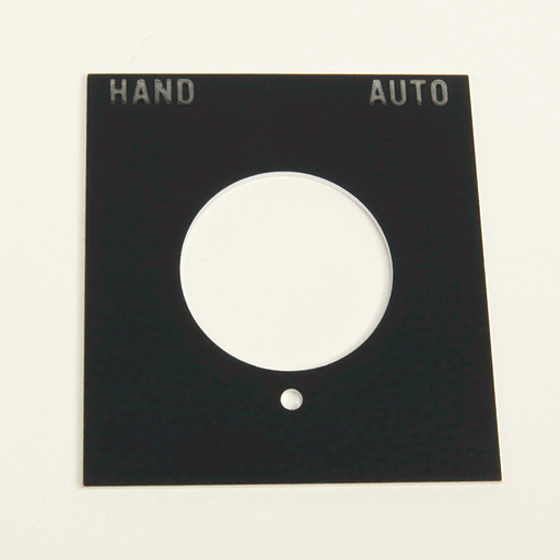 800H 7 & 9 Accessories, 800H 7 & 9 Legend Plates, Vertical, No Color Code, Standard, HAND-AUTO