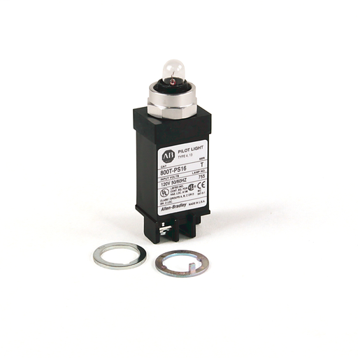 800T Small Pilot Light,Clear, Transformer (or Dual Input), None, Transformer Type, Incandescent Lamp, 120V AC 50/60 Hz