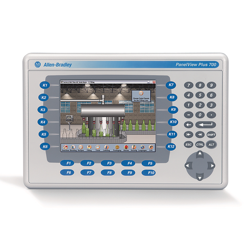 2711 PanelView Plus 6 Terminal, 700 Model, Keypad/Touch, Color, Standard Communication - Ethernet & RS-232, AC Input, Windows CE 6.0