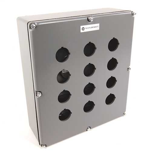 800T and 800H Accessories, Push Button Enclosure,Surface,12 Holes,Type 4/13,, Die Cast