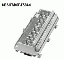 40-Point Isolated Fusible Digital IFM, 5 x 20mm Fuse Clips, 24V AC/DC Blown Fuse Indicators, 4 Terminals per Output, , , Digital Interface Module
