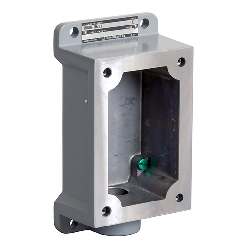 800H 7 & 9 Accessories, 1-Gang Shallow Assembled Base, 3/4 in Dead End
