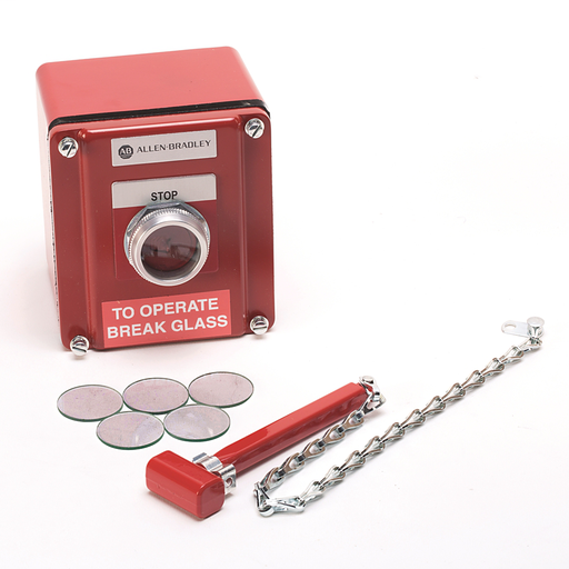 Break-Glass Push Button Station, 2 N.O. - 2 N.C.