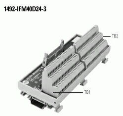 40-Point Digital IFM, 24V AC/DC LED Indicators, 3-Wire Sensor Type Inputs, , , Digital Interface Module