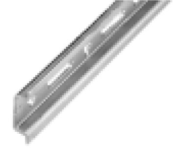 DIN Mounting Rail, Zinc Plated, Chromated Steel, 15mm x 5.5mm Mini DIN Rail, 1 Meter (Pkg. Qty. 5)
