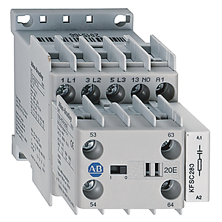 MCS 100-K, 104-K, 700-K Accessories, 100-K/104-K/700-K Auxiliary Contact Blocks, Screw-In Terminals, Starting at 2-, 4 N.O., Shipped In Package Quantities of 10