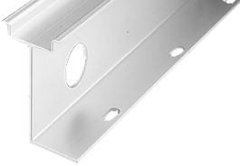 DIN Mounting Rail, Aluminum, 35mm x 7.5mm x 57.4mm Raised DIN Rail, 1 Meter (Pkg. Qty. 2)
