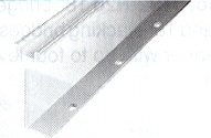 DIN Mounting Rail, High Rise Mounting A-B Rail (22.4mm x 7.6mm x 57.4mm high), 1 Meter (Pkg. Qty. 2)