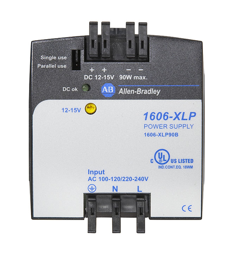 1606-XLP90B: Compact Power Supply, 12-15V DC, 90 W, 100-120 / 220-240V AC / 290V DC DC Input Voltage