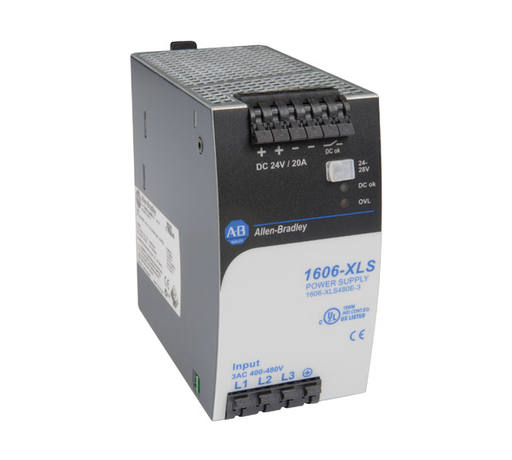 1606-XLS480E-3: Performance Power Supply, 24-48V DC, 480 W, 3-Phase 380 - 480V AC wide range / 600V DC Input Voltage