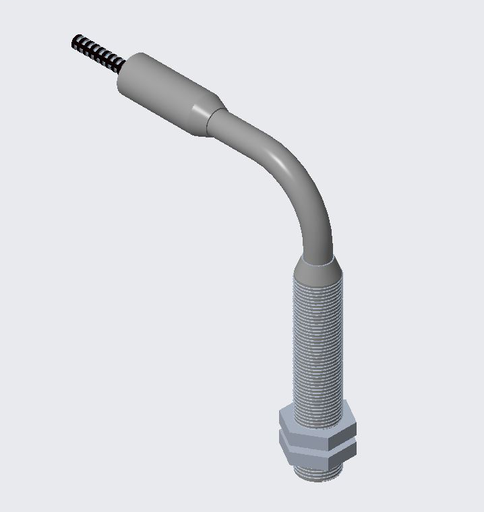 Fiber Optic Cable, Glass, Diffuse (Bifurcated Cable), Standard Bundle 3.2mm (0.125 in), Stainless Steel, 3.2 mm (0.125 in) Diameter, Randomized Arrangement, 2.44 m (96 in.)