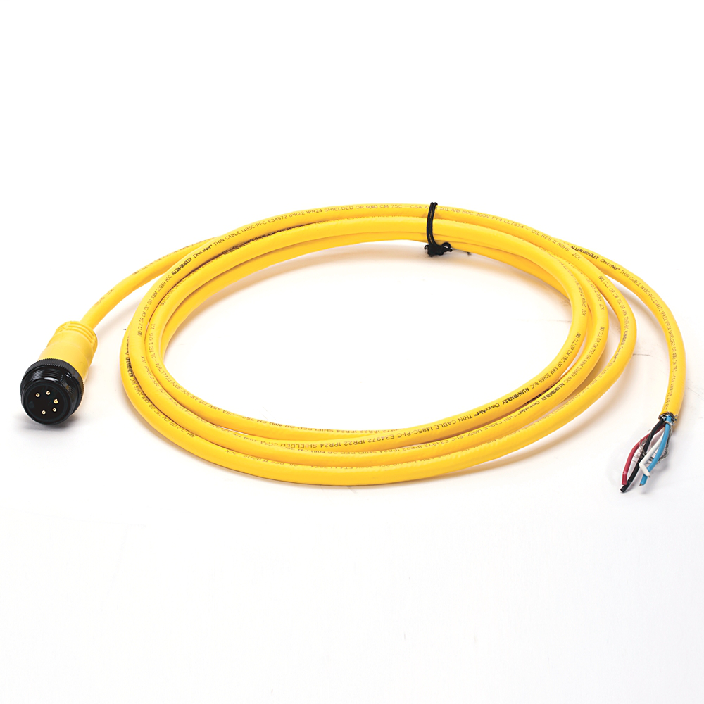 Product image for Patchcord thin 5pin mini 90. male/female CPE yellow 3m