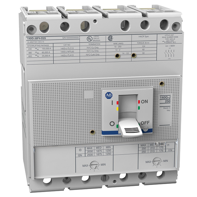 Allen-Bradley 140G-J3F4-D12 140G 250A J Frame Allen-Bradley 140G-J3F4-D12 140G 250A J Frame