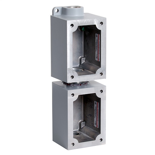 800H 7 & 9 Accessories, 2-Gang Vertical in Assembled Base, 1 in Feed Through
