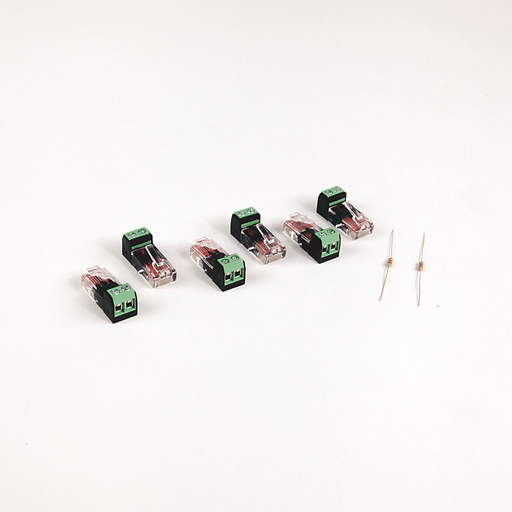 PowerFlex 4-Class DSI RJ45 Terminal Blocks - RJ45 two position terminal block (6 pieces) with two 120 Ohm terminating resistors (loose)