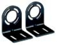 Steel L-shaped end cap mounting bracket (4 per package)