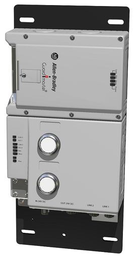 Lock Module, 442G Access Box, Power to Release, Unique Code, EtherNet/IP (2 x M12, D-coded), Left-hand Guard, 2 Push Buttons