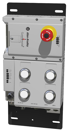 Lock Module, 442G Access Box, Power to Lock, Unique Code, EtherNet/IP (2 x M12, D-coded), Left-hand Guard, E-stop,Four Push Buttons, and Connector for Enabling Switch