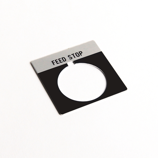 800T Legend Plate,StandardFEED STOP, Package Quantity 1, Gray