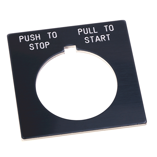 800T and 800H Accessories, 800H Legend Plate,Standard,PULL TO START,Gray