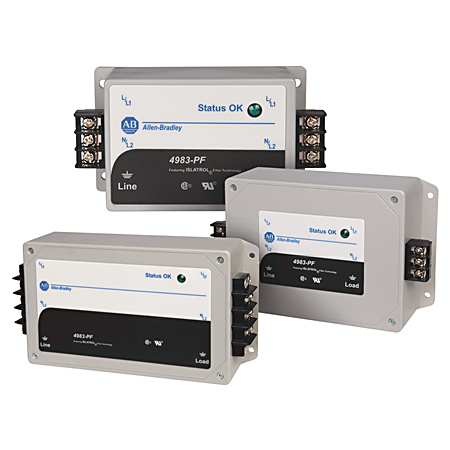 4983 Surge and Filter Protection, Panel/Flange Mount, Filter UL 1283, 230-240V AC, 5A, No Pole Configuration
