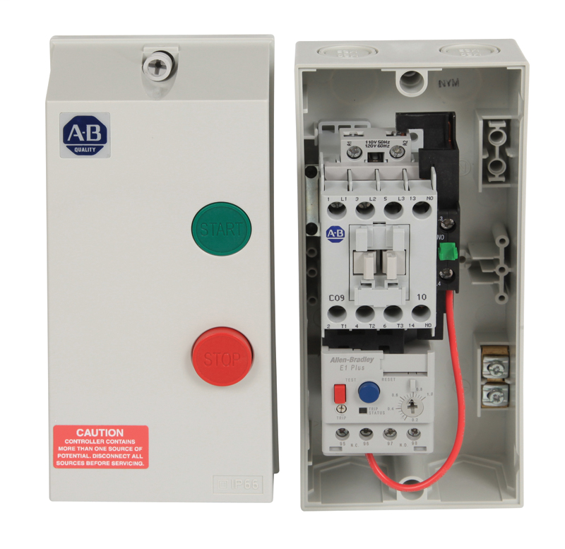 109-C09KBD1B-1 - 109C IEC Enclosed Non-reversing Non-Combination Starter - Plastic Enclosure