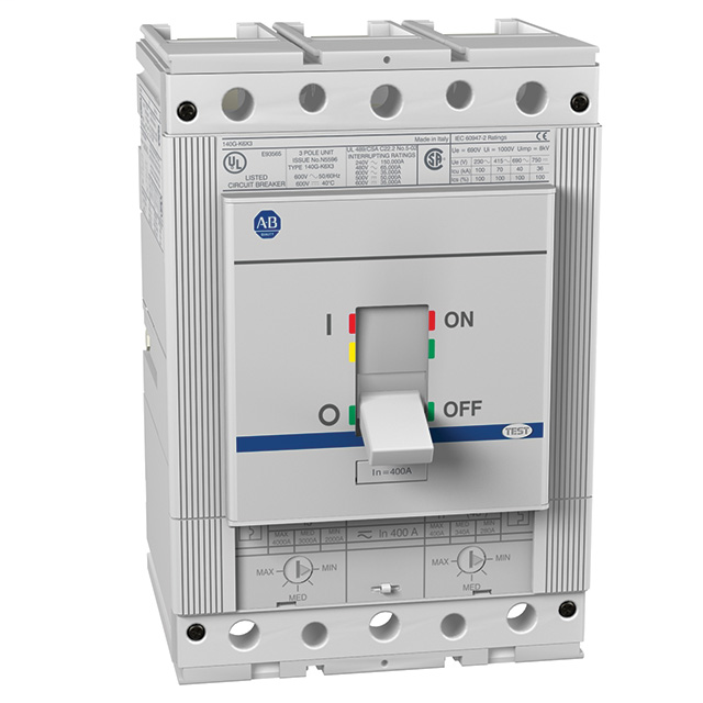 140G-K3F3-D40-SD-AA - 140G Molded Case Circuit Breakers & Molded Case Switch