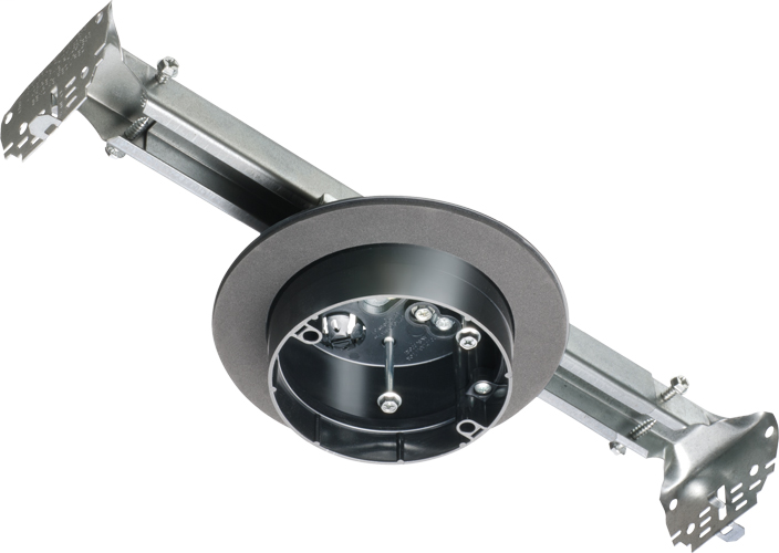 Non-Metallic Vapor Box with Adjustable Steel Bracket for Double Drywall Ceilings