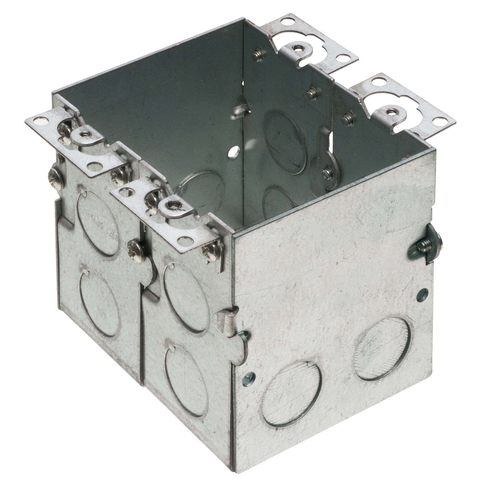 Steel Two Gang Floor Outlet Box