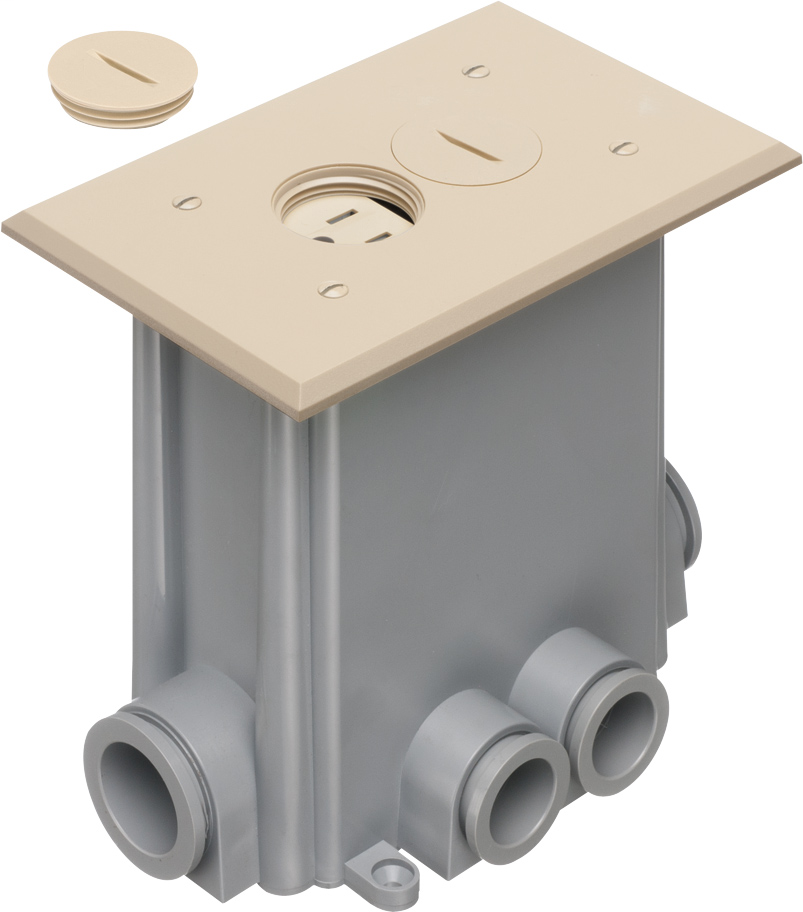 Non-Metallic Floor Boxes for New Concrete Pours