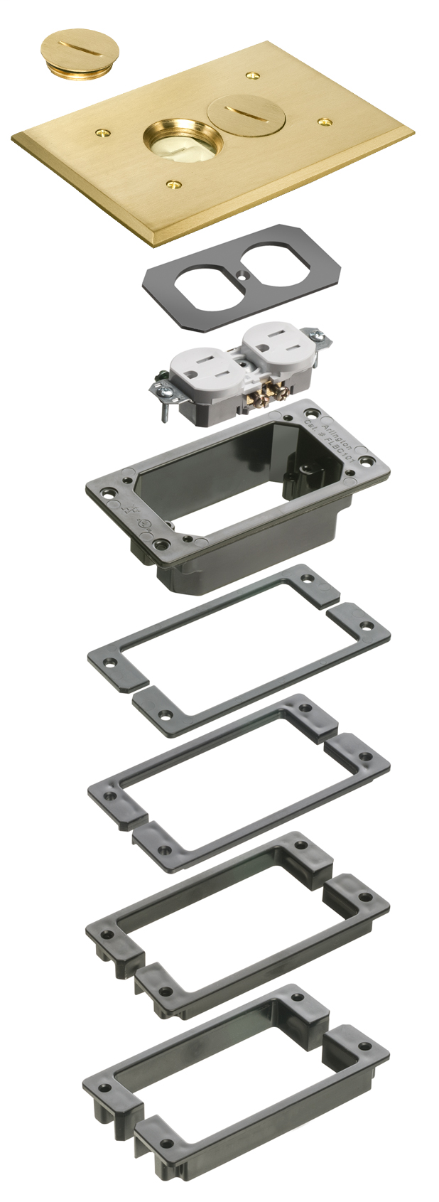 Nickel-plated Cover Trim Kit with Threaded Plugs