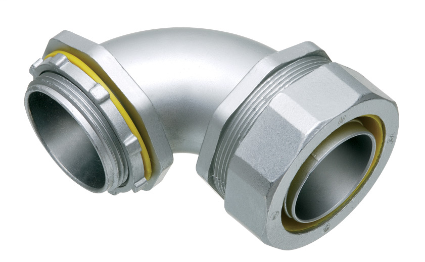 90° Zinc Die-Cast Connector with Insulated Throat