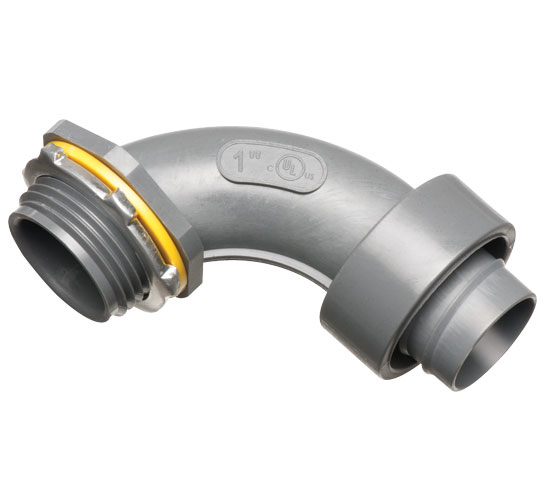 Screw-On 90° Non-Metallic Connector
