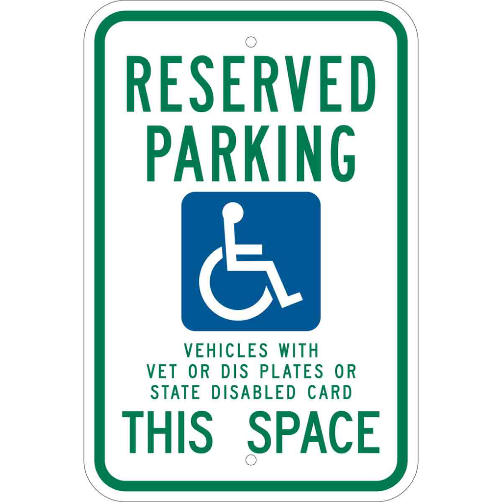RESERVED PARKING THIS SPACE Sign