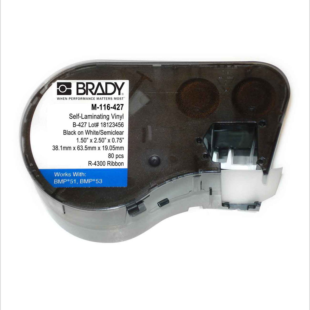 BMP51 BMP53 Self-Laminating Vinyl Wire and Cable Labels