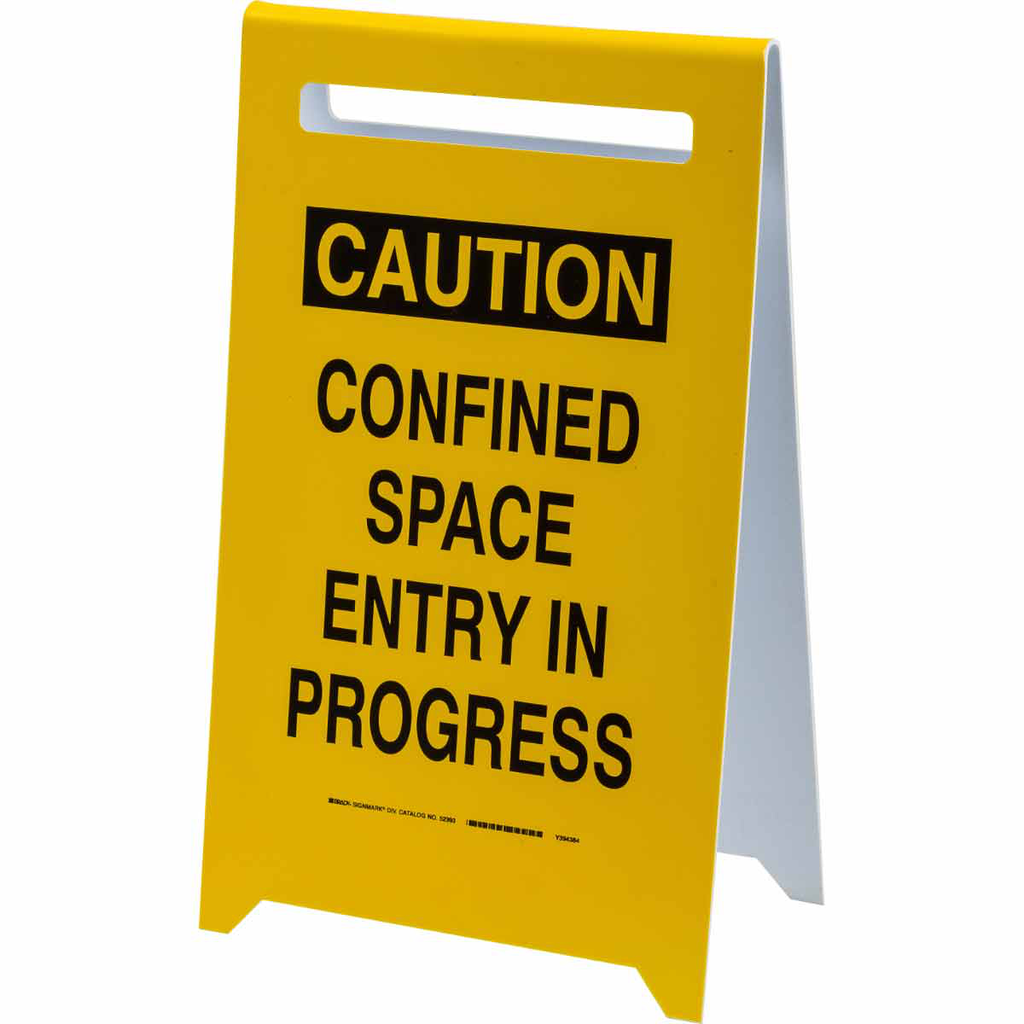 CAUTION Confined Space Entry In Progress Sign