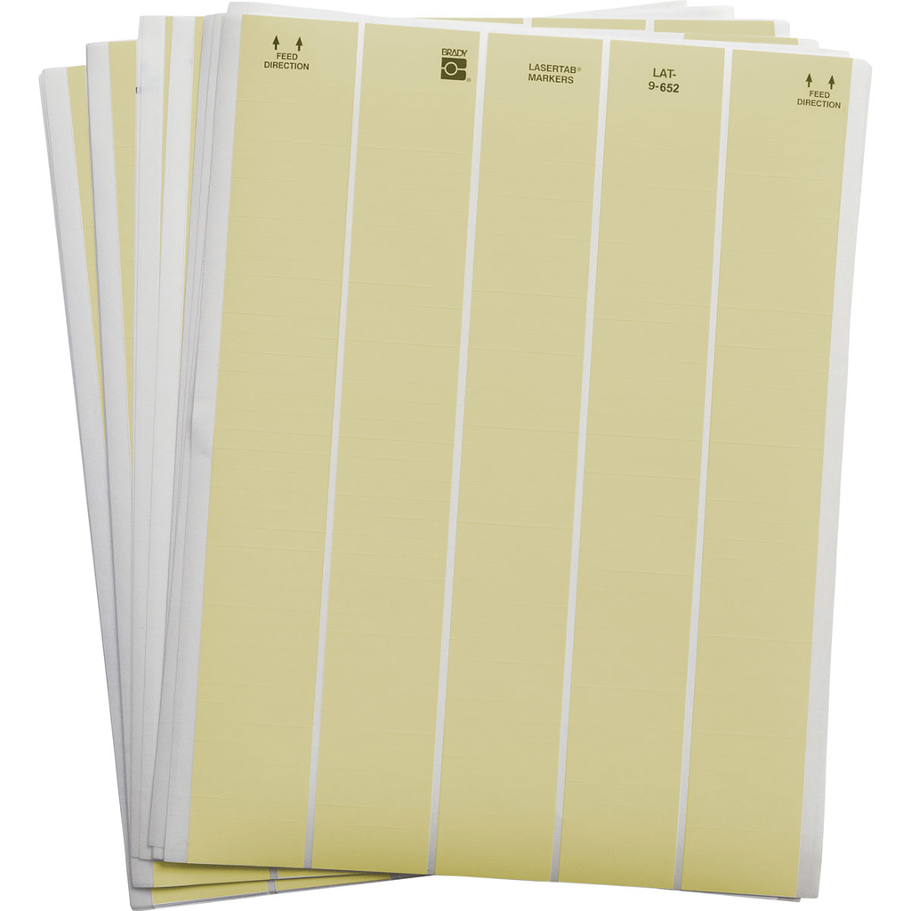 LaserTab Series High Temperature Amber Polyimide Labels