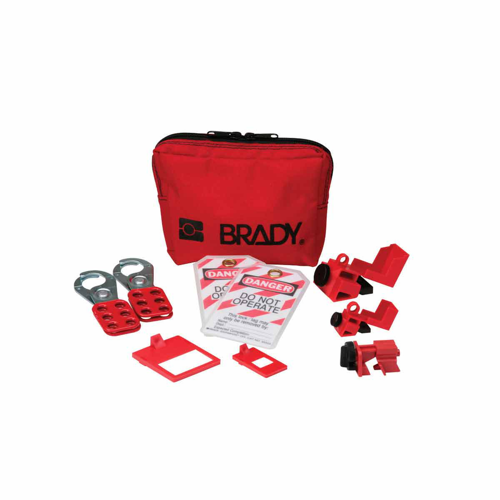 Personal Breaker Lockout Pouch without Padlocks