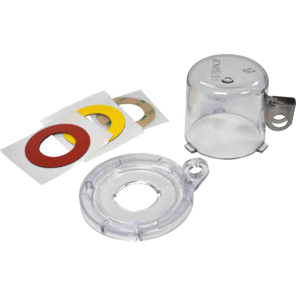Push Button Lockout with Standard Cover