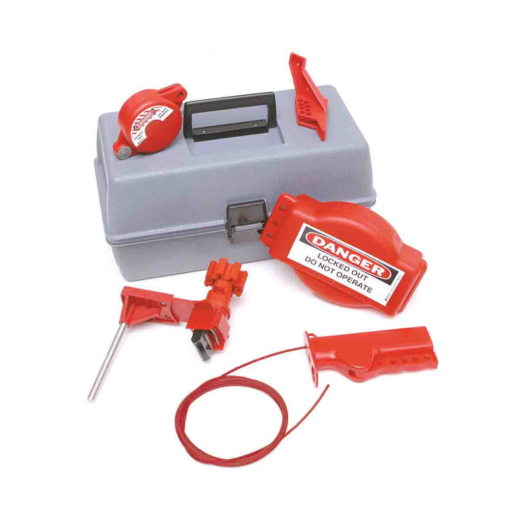 Gate Valve Lockout Toolbox Kit without Padlocks