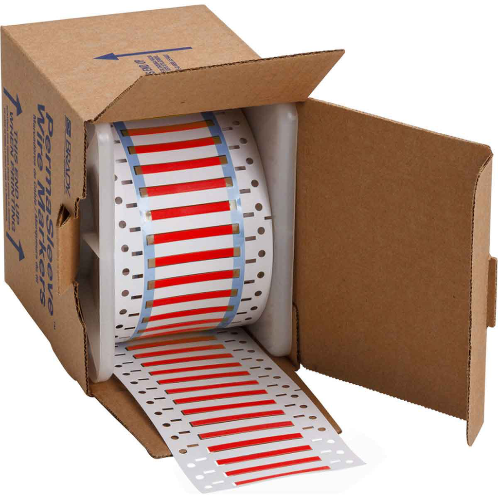 3" Core Double Sided PermaSleeve Polyolefin Wire Marking Sleeves