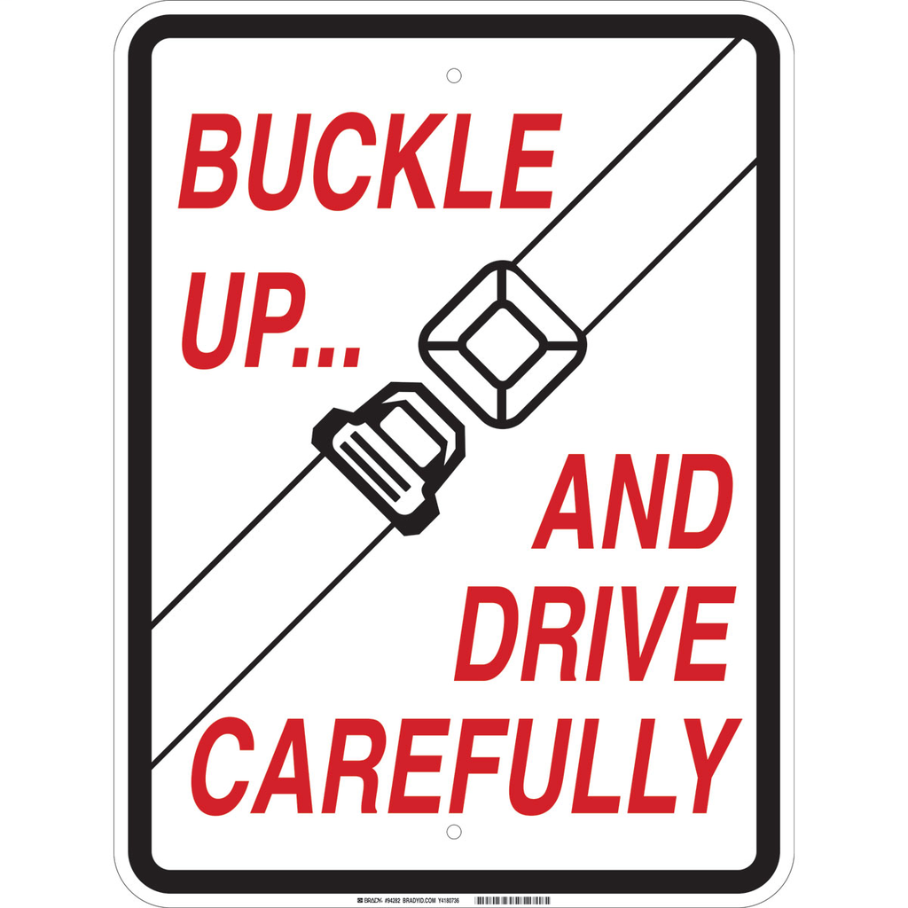 Buckle & drive sign
